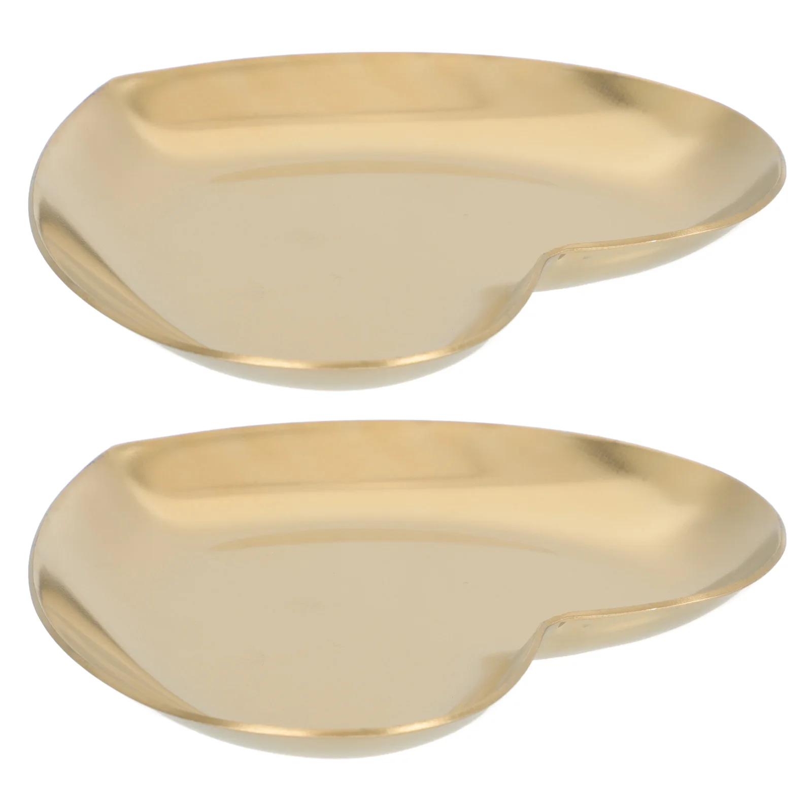 

2 Pcs Heart-shaped Tray Storage Pans Dessert Containers Fruit Trays Household Holders Food Serving Plates Fruits Cookies Cake