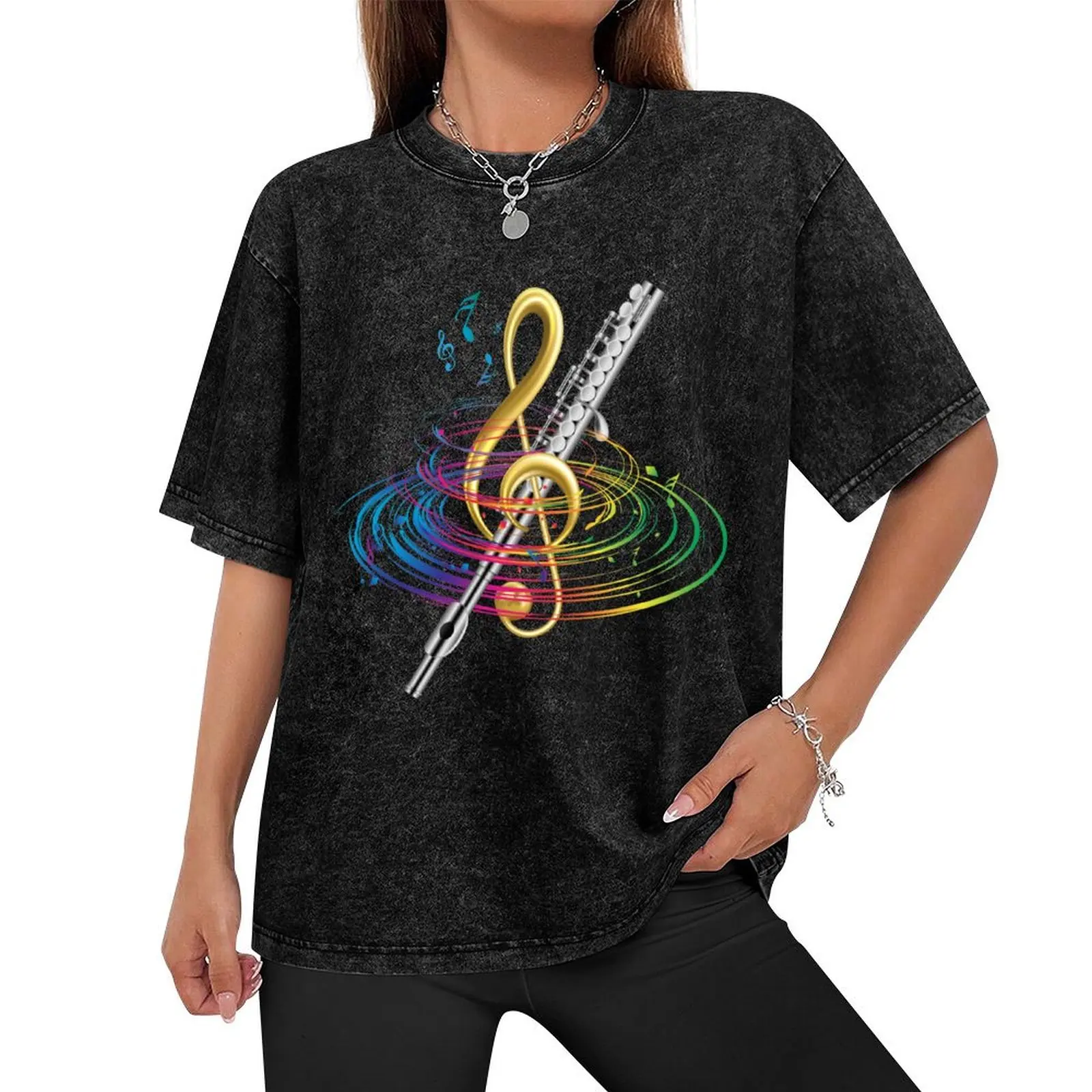 Flutist Vintage Flute T-Shirt sublime plain anime clothes fruit of the loom mens t shirts