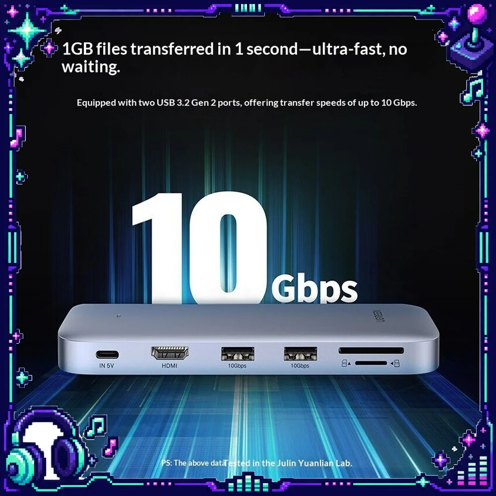 UGREEN CM440-60612 M.2 SSD Enclosure Hub NVMe SATA Dual Protocol Type C to HDMI for Laptop PC