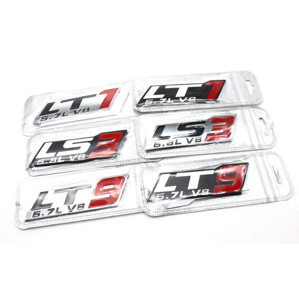 1 Stücke Auto Styling Metall Autos Emblem Aufkleber Abzeichen Logos Aufkleber V8 LT1/LS3/LT9 Für Dodge Universal Autos