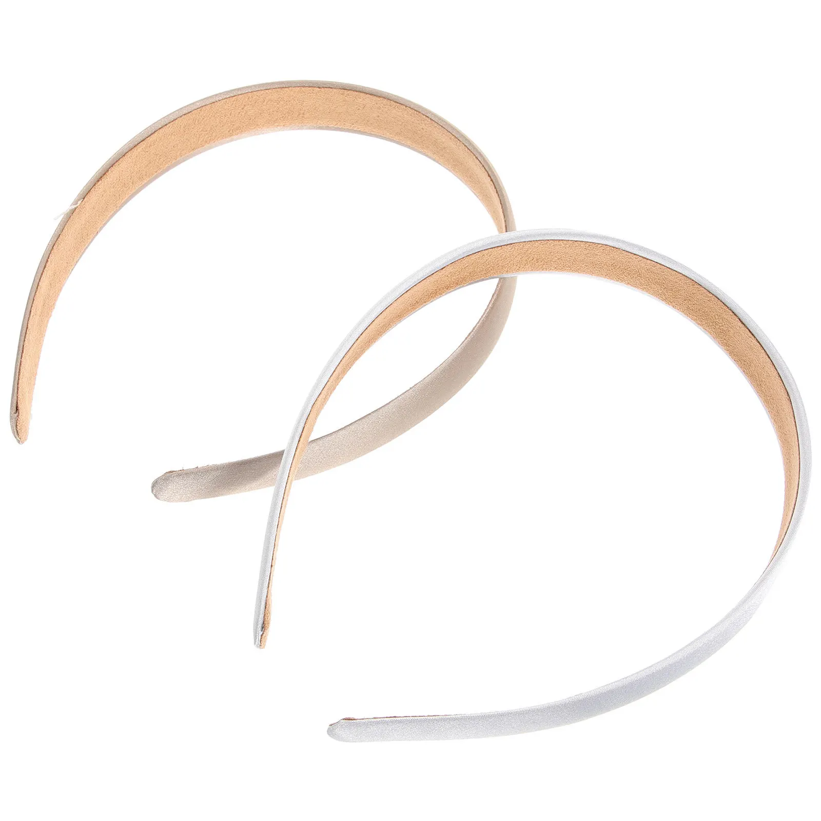 

2pcs Wide Fabric Headband Pure Color Hair Hoop For Women Soft Head Wrap Travel Beach Wedding Daily Wear Hair Accessories