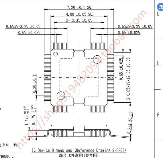 Opentop HiQUAD64 QFP64 L9779 Test Block Burn-in Block Programming Block IC Aging Block Test Block  cketstest bench
