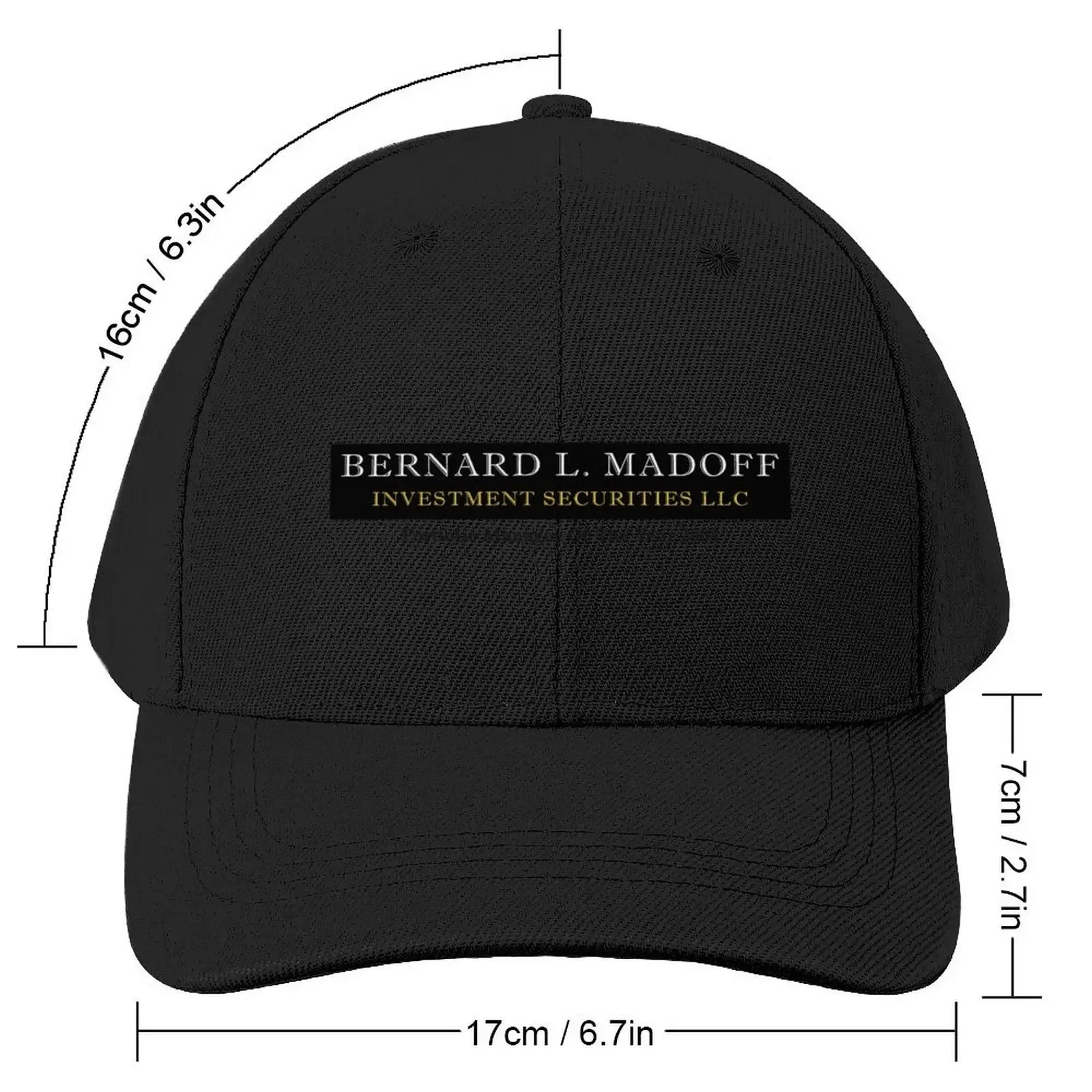 Bernard Madoff Portfolio Manager Baseball Cap Snapback Cap sun hat derby hat Caps Male Women's