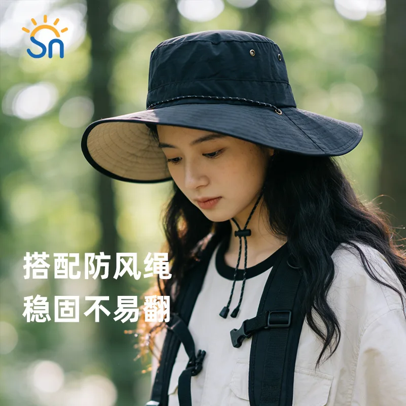 Breathable Double Sided UV Sun Bucket Hat Unisex Spring Summer Light Cap For Camping Mountaineering Fishing Men Women Outdoor