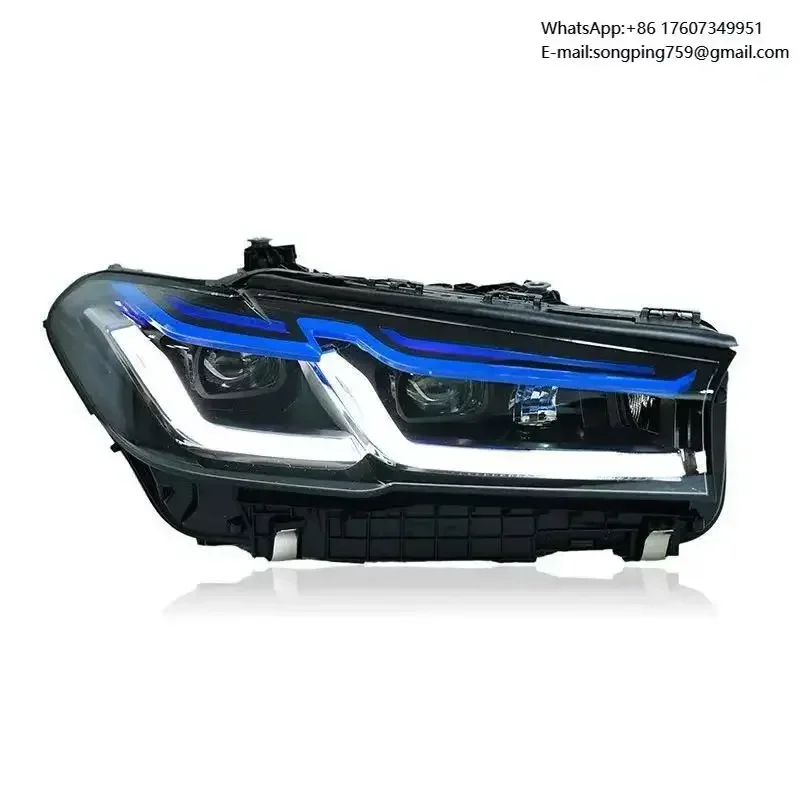 MJ for BMW 5 Series G38 G30 BMW 540i Lci Headlight 2018 2022 G30 Head Light Upgrade M5 LED Headlamp DRL RUNNING LIGHT