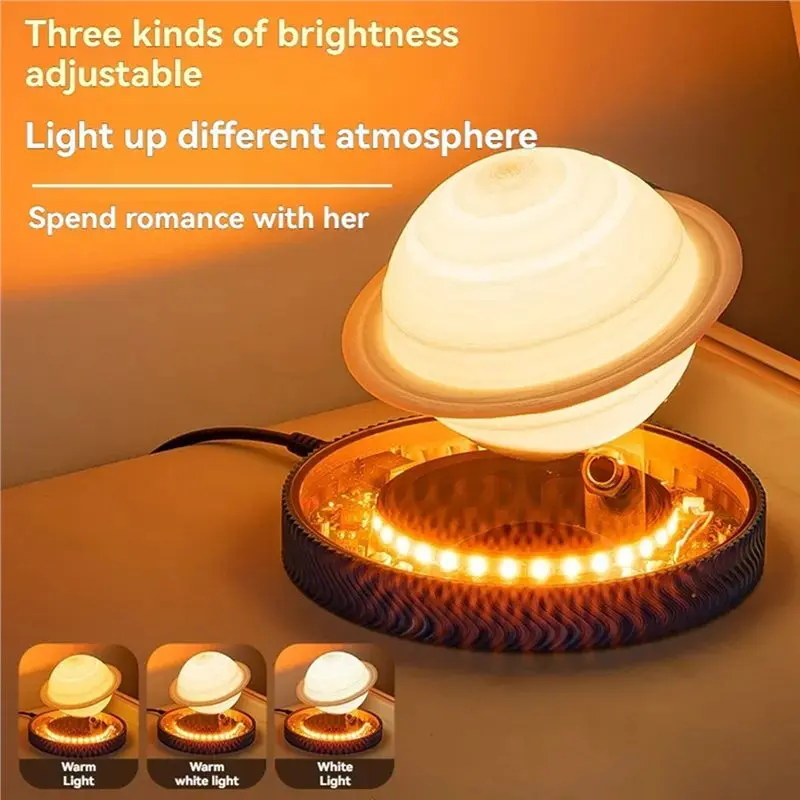 【COMELY】Magnetic Levitating Moon Lamp Bulb Rotating Table Lamp Office Home Decorations Gifts EU Plug
