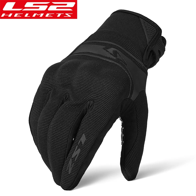 LS2 Anti-Fall Gloves Comfortable Fit Breathable Guantes Moto Luvas Touch Screen Motosiklet Eldiveni Protective CE Certification