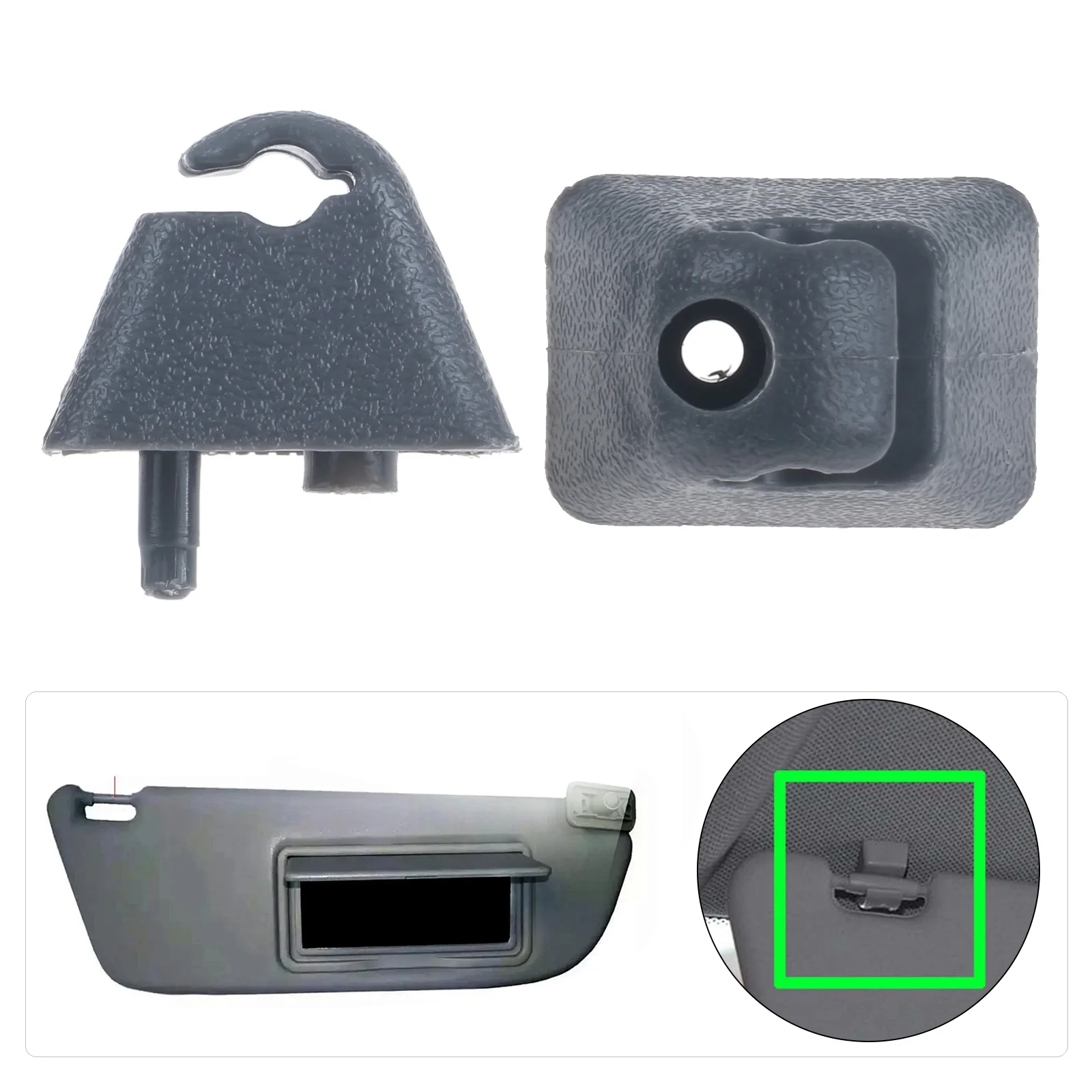 2Pcs Auto Sun Visor Clips Hook Mount Bracket Holder for Opel Vauxhall Vectra Vivaro Astra Corsa Combo B Senator Cavalier Carlton