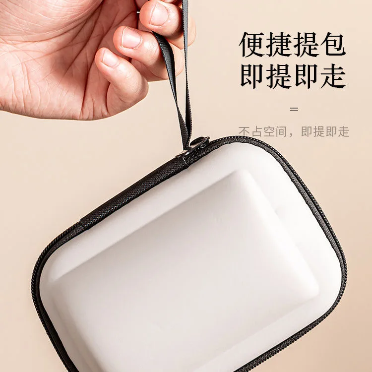 Glass Ceramic Portable Teapot Set Outdoor Travel Tea Ceremony Teacup Essence Gift Kung Fu Tea Set