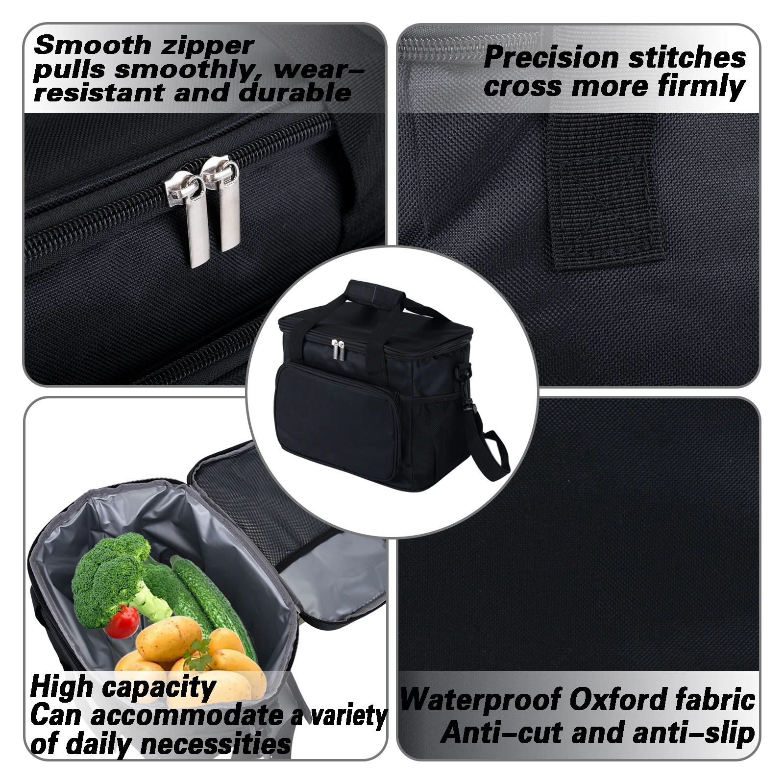 Goture 900D Portable Multifunctional Fishing Bag EVA Insulated Large Capacity Fish Cooler Bag for Outdoor Camping