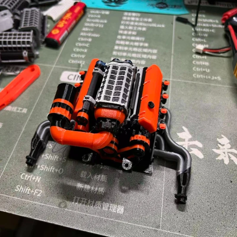 RC Car Cooling Fan Engine Model Decoration for 1/10 VP OPTIC H10 KIT TRX4 Defender AXIAL SCX10 RC4WD Sport Jeep K10 TF2 TRX6 G63