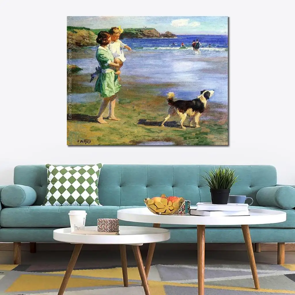 

Copy Paintings of Famous Artist Summer Pleasures Edward Henry Potthast Artwork High Quality Handmade