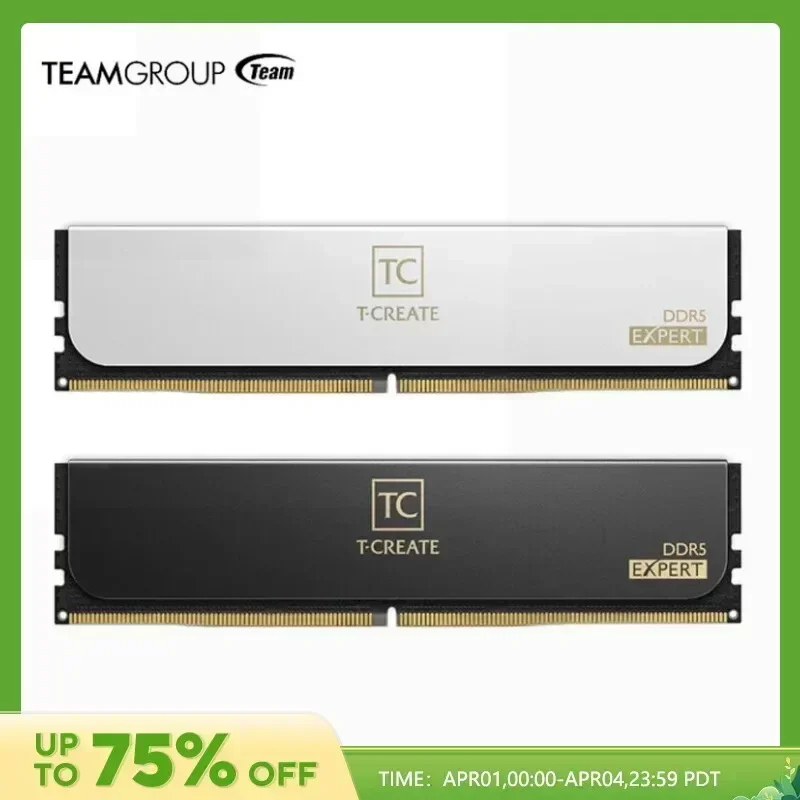 TEAMGROUP T-Create Expert Overclocking 10L DDR5 Ram 32GB Kit (2 X 16GB) 6000MHz 6400MHz Intel XMP3.0 & AMD Expo Desktop Memory