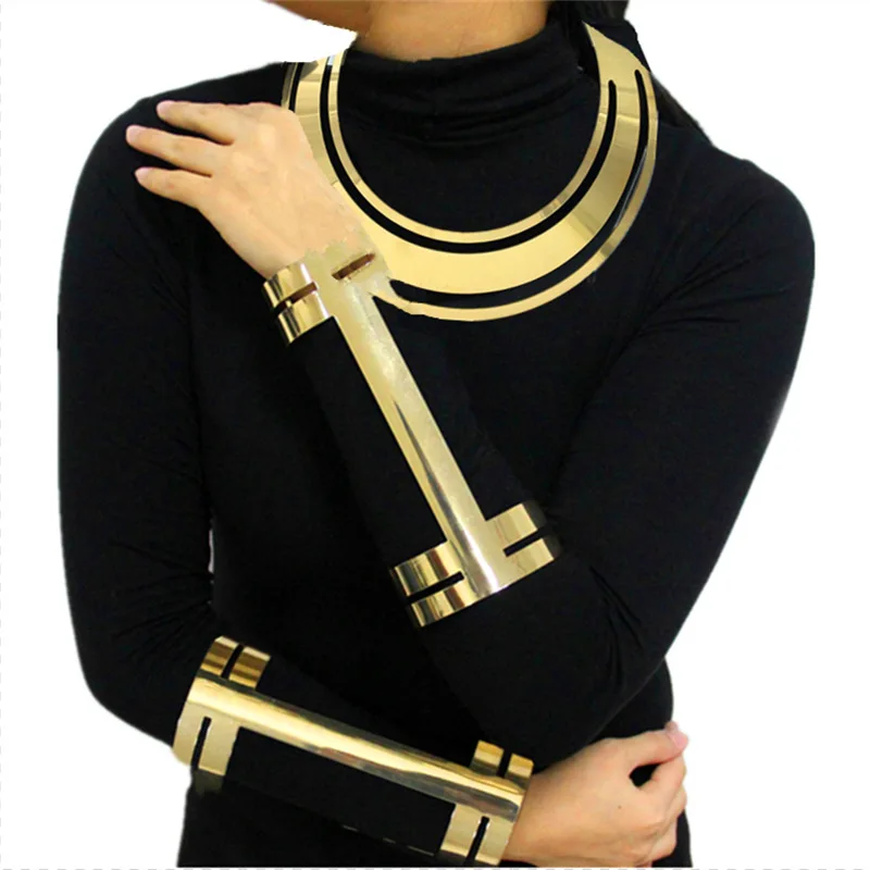 Europe and the United States exaggerated long metal bracelet bracelet jewelry alloy punk rock fashion new nightclub bracelet bra