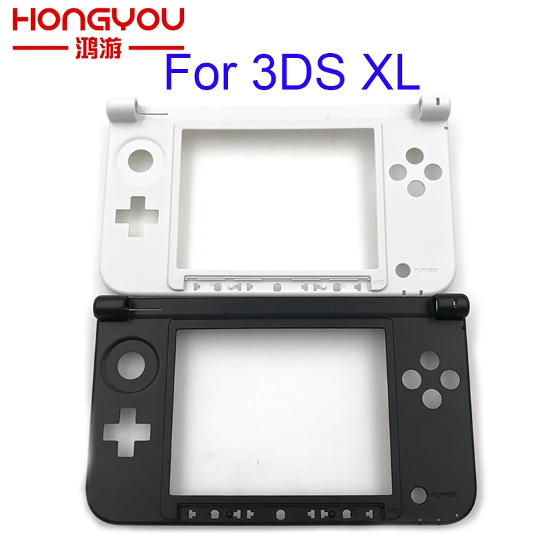بديل لإطار شل 3DS XL للإطار البلاستيكي الأوسط باللون الأبيض أو الأسود
