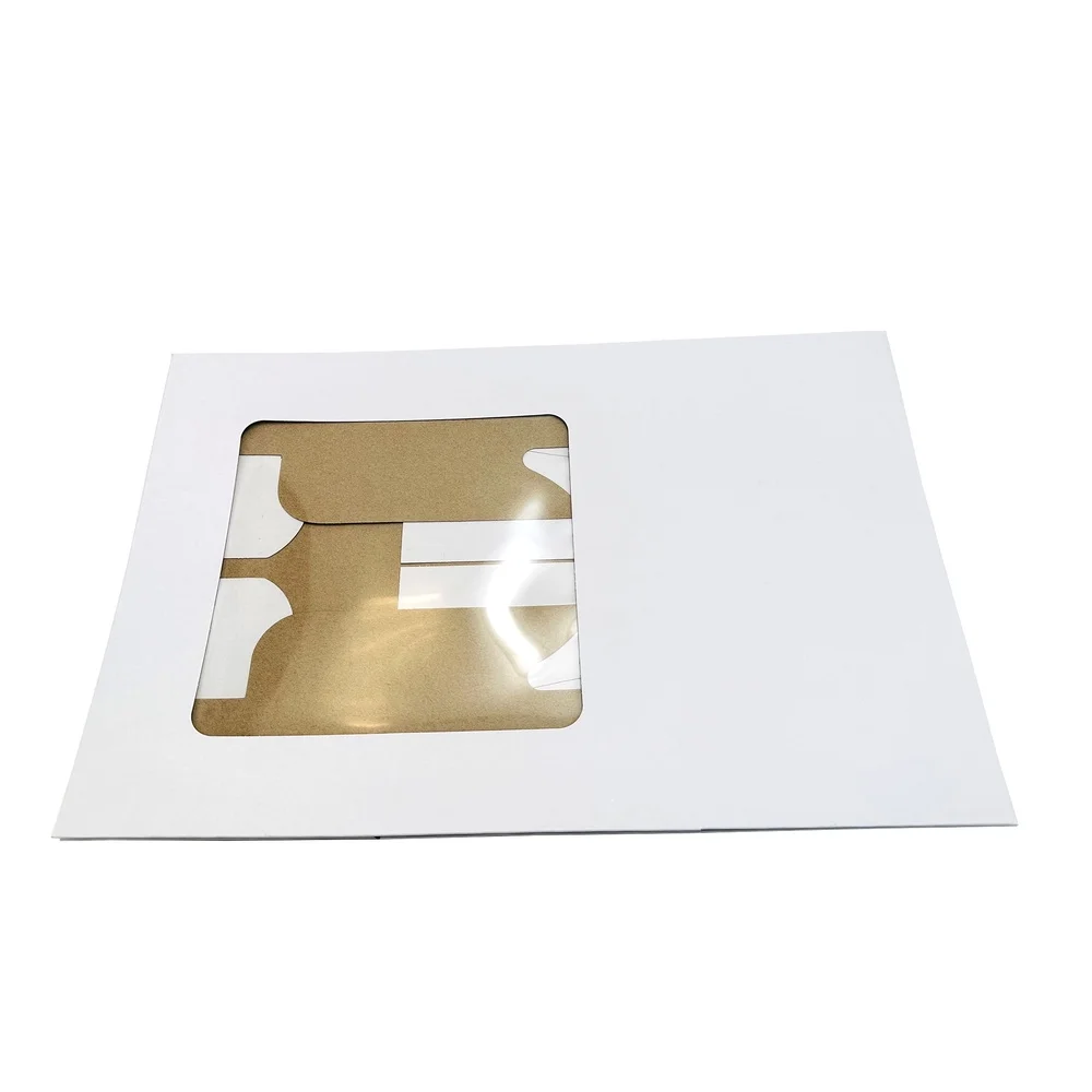 (2 pack 12" x 12" x 6" White Cake Box with Window by