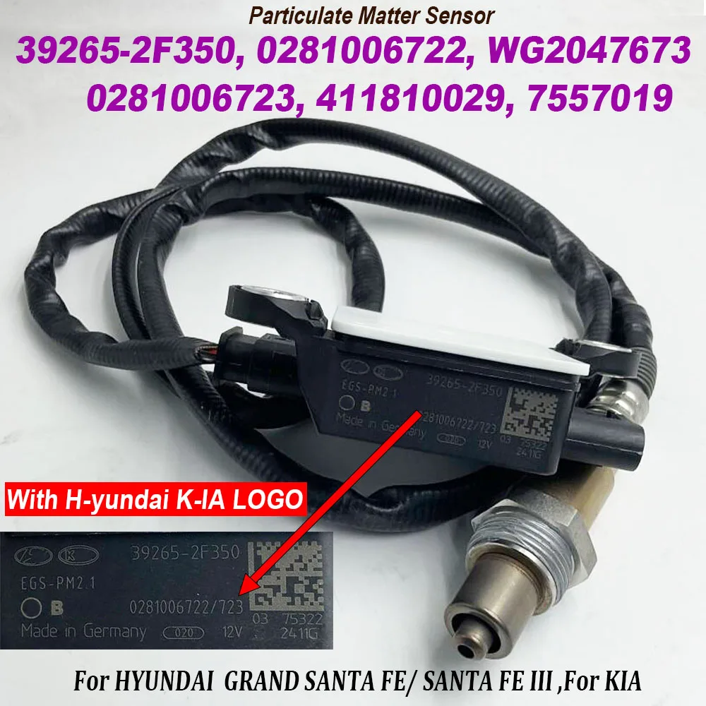 NEW 39265-2F350 0281006722 0281006723 392652F350 Diesel Exhaust PM Particulate Matter Sensor For Hyundai 2.0 2.2 CRDi 2012-2018