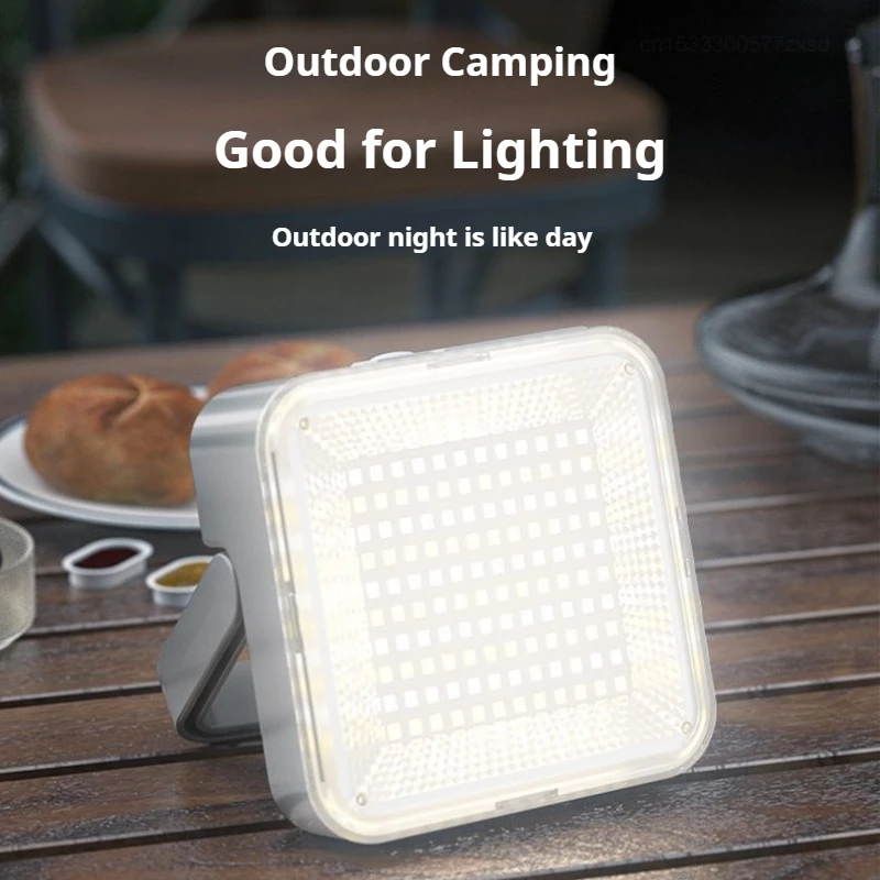 Smiling Shark LED Floodlight Solar Charging Strong Light Magnetic Hook Outdoor Camping Night Fishing Emergency Lighting