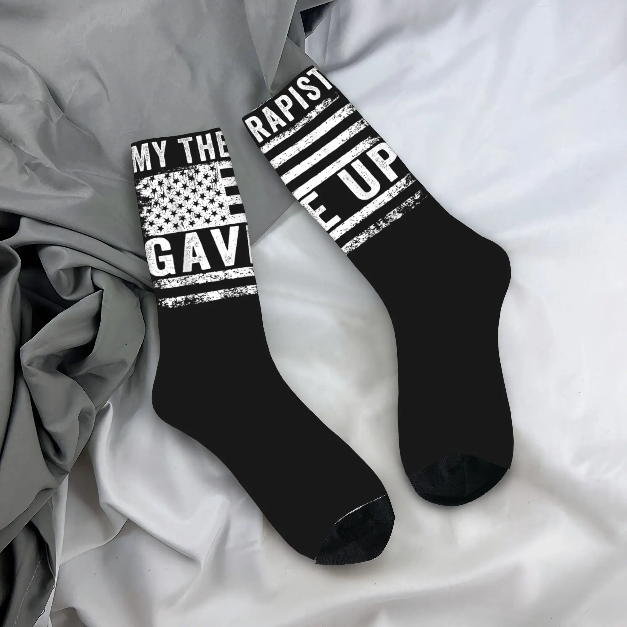 

Мой терапевт подарил носки Stockings Leisure Socks — удобные мужские носки для зимы, бега, спорта, с графическим принтом, противоскользящие, в качестве подарка на день рождения.