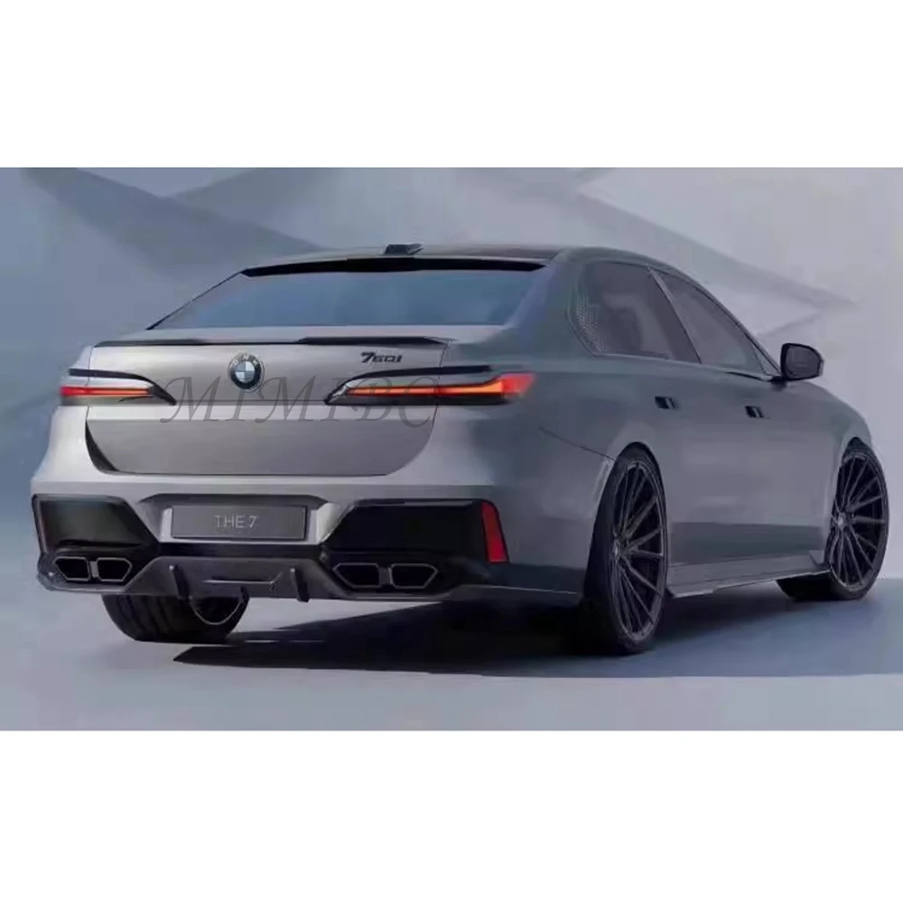 

Для BMW 7 серии G70 2023-2024: Высококачественный черный спойлер-антикрыло из АБС-пластика на крышку багажника, автозапчасть