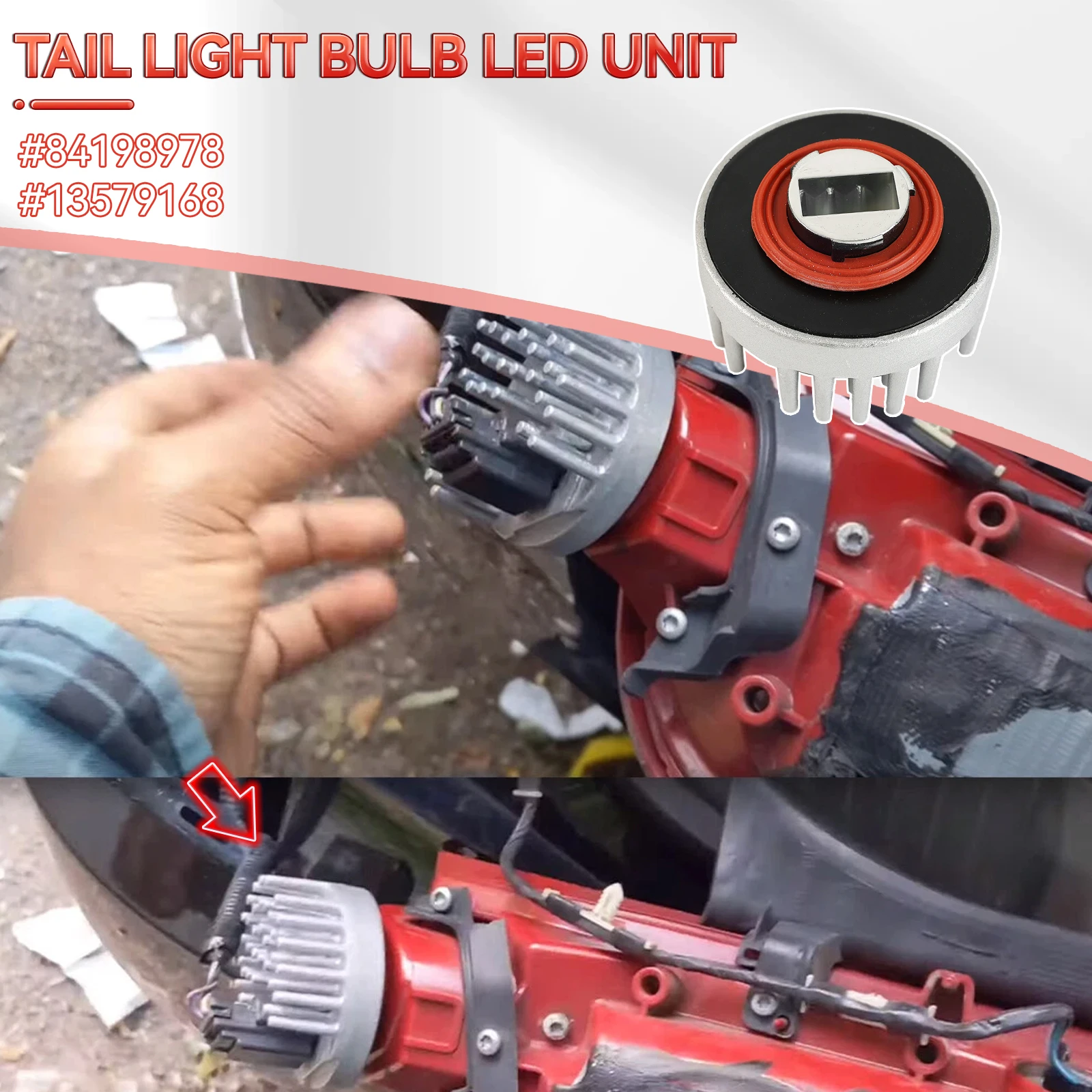 ل 2013-2018 كاديلاك ATS XTS CTS 3.6L الذيل ضوء وحدة لمبة LED الفرامل الخلفية وحدة استبدال 84198978 13579168 اكسسوارات السيارات #2