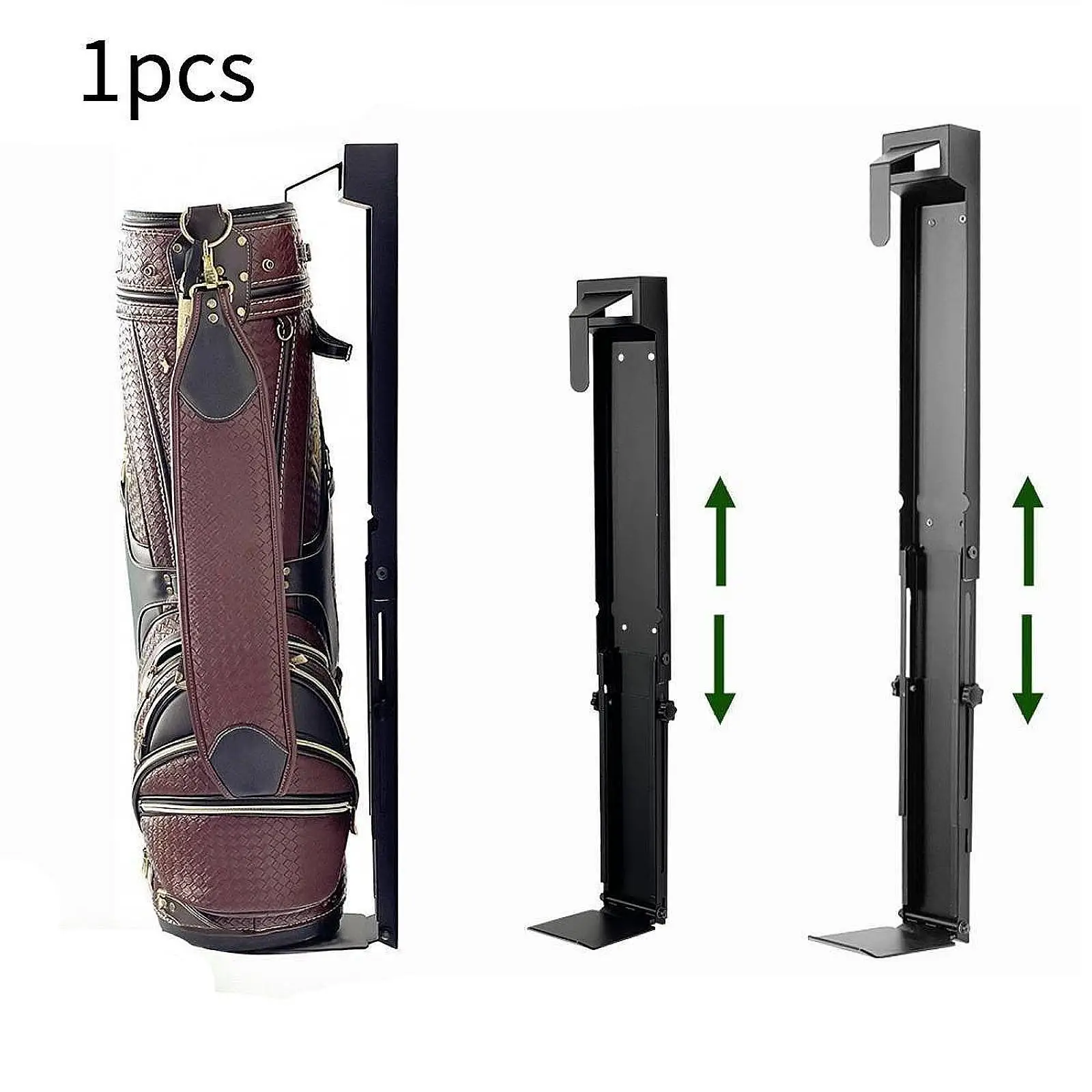Heavy Duty Golf Storage Rack Wall Mounted Foldable Adjustable Equipment Holder Space Saving for Garage Basement Display