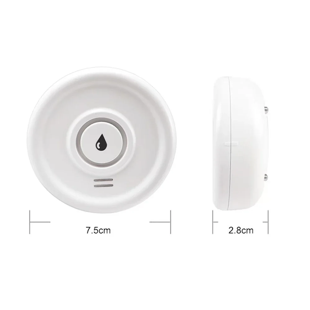 Battery Operated Detector Real-Time Leak Alerts ABS Material Construction High Decibel Buzzer Battery Operated Water Alarm