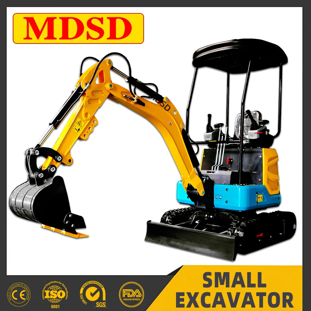 Excavator Mini Crawler 1,5 Ton EPA EURO5 Hidrolik, Penggali Kecil untuk Pertanian, Excavator Mini yang Dapat Disesuaikan, Penjualan Cepat, Pengiriman Cepat