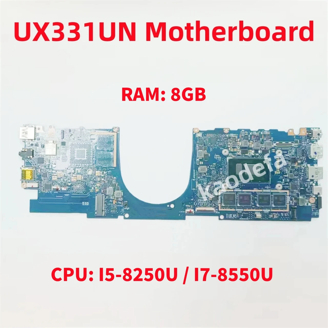 

Для ноутбука ASUS UX331UA UX331UN UX331UAL Процессор: I5-8250U/I7-8550U Оперативная память: 8 ГБ DDR4 UX331UN 100% тест в порядке