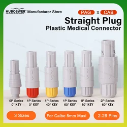 Compatible REDEL PAG CAB 1P 2P Series Plug 2/3/4/5/6/8/9/10/14/26 Pins Medical Plastic Push-Pull Connector