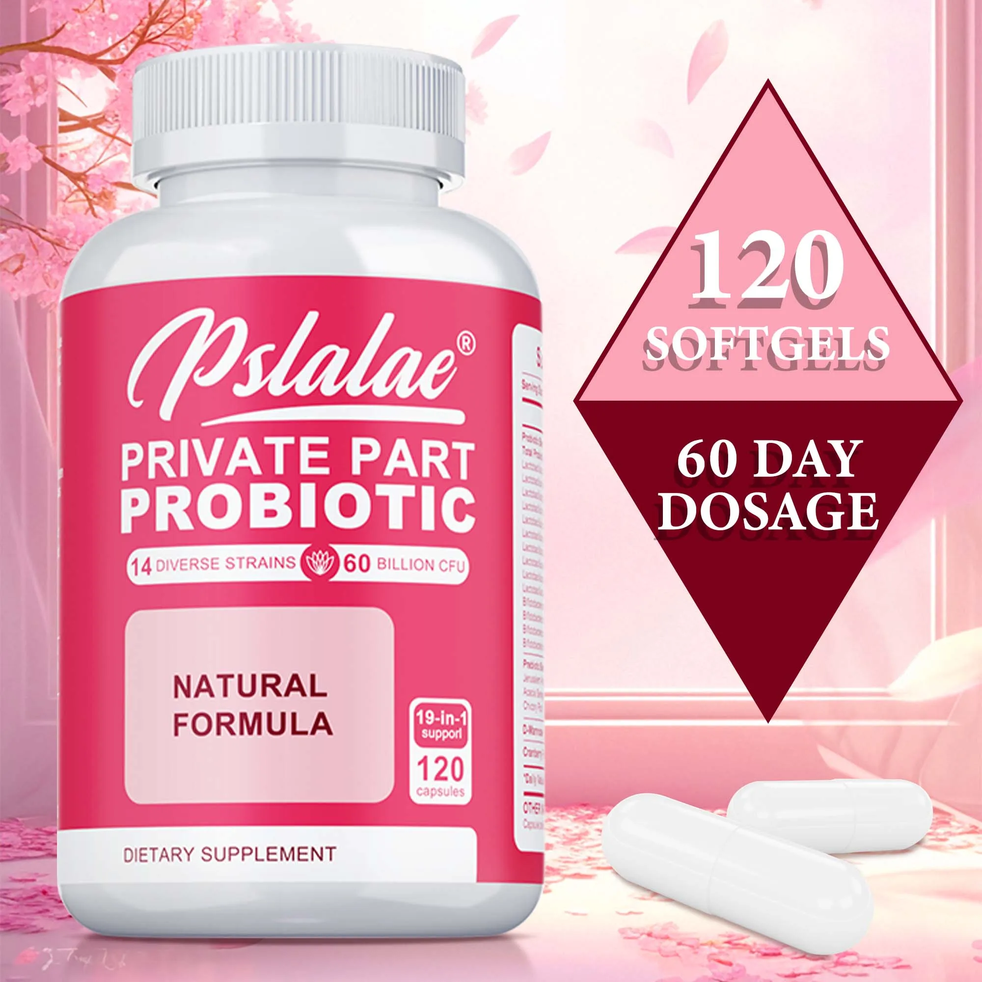 

Private Parts Probiotics - Reduces Vaginal Odor, Balances Women's PH Levels, Promotes Vaginal & Urinary Health