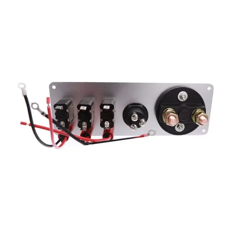 For car-Ignition Switch Panel 12V Auto LED Engine Start Push Button 5 In 1 On/Off Racing Car Ignition Toggle Switches