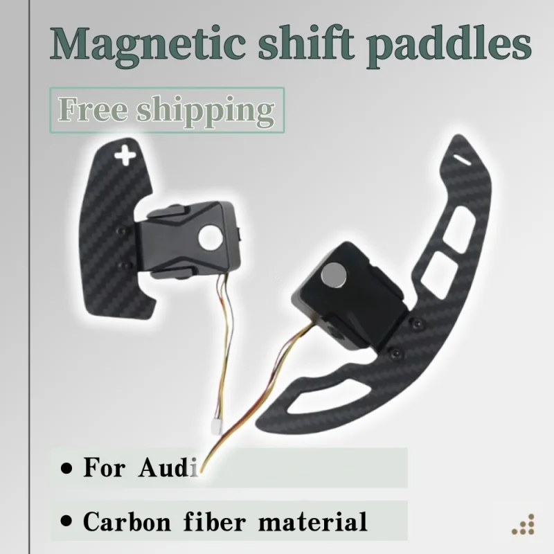 

Carbon Fiber Magnetic Shift Paddles Steering Wheel Part For Audi A1 A3 A4 A5 Q3 Q5 S1 S3 S4 S5 SQ5 RS3 RS4 RS5 RSQ3 Car Styling