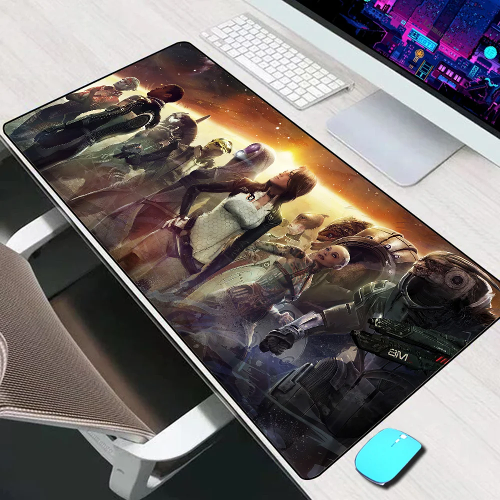 Mass Effect Large Mouse Pad Gaming Accessories Mouse Mat Keyboard Mat PC Gamer Desk Pad XXL Computer Mousepad Laptop Mausepad