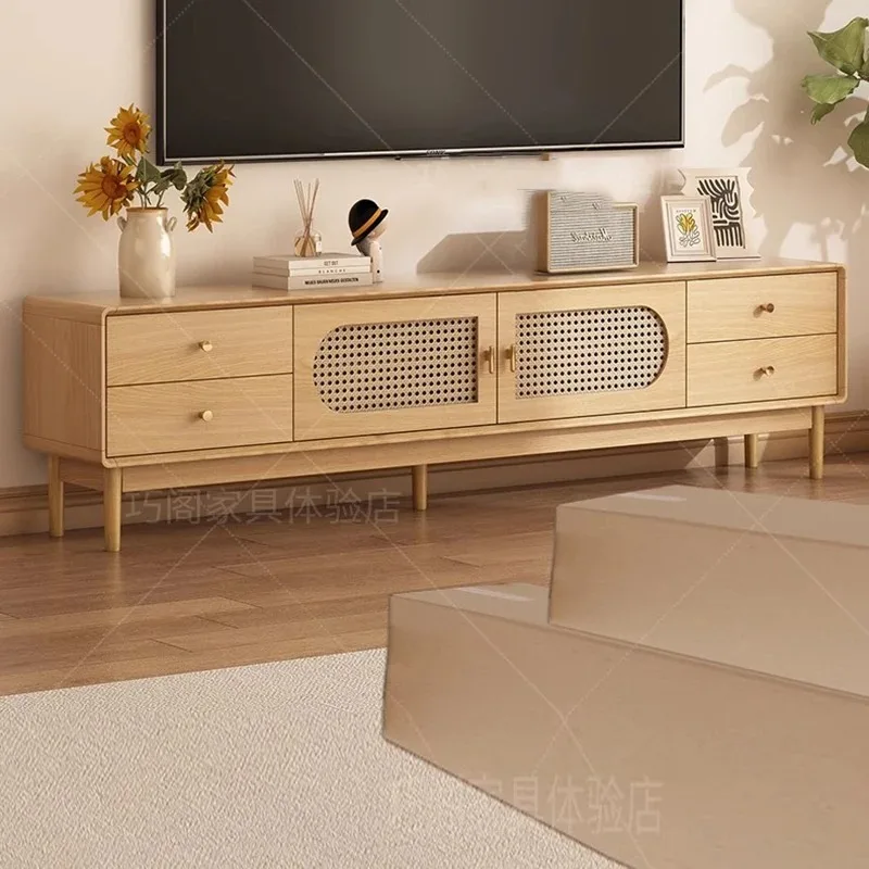 

Drawers Wooden Tv Stands Storage Organizer Shelf Aesthetic Display Big Size Tv Table Chinese Style Archivadores Trendy Furniture