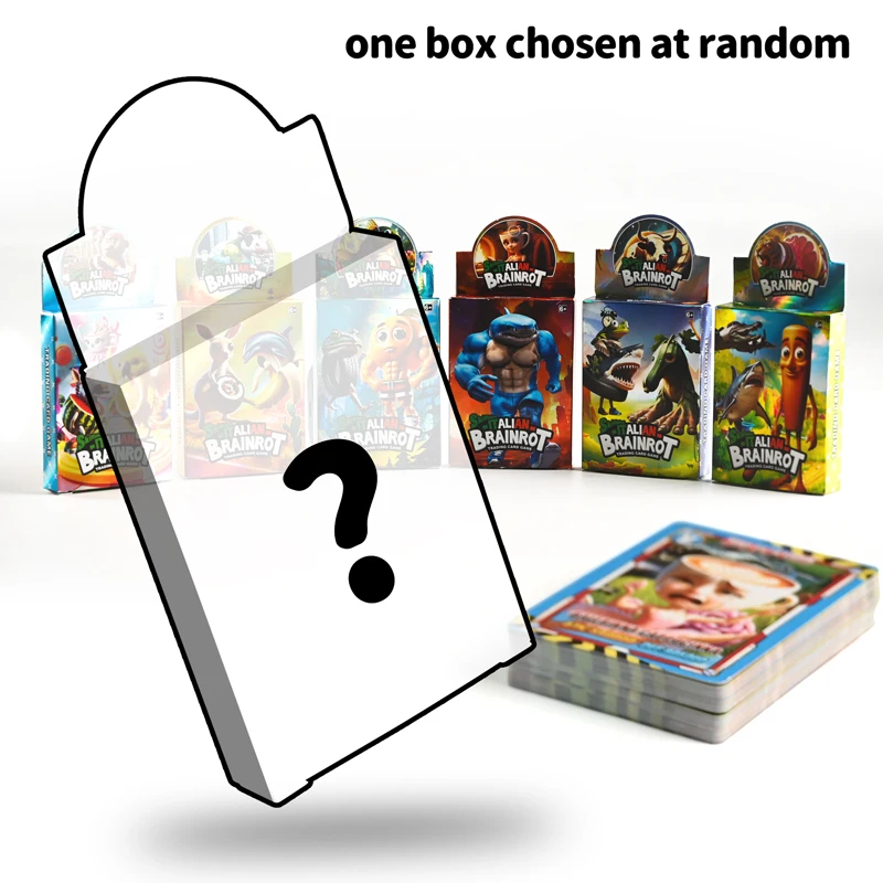 24-kaarten/doos Italiaanse Brainrot-kaarten Spel Tungtungahur Laserkaart-serie Klassieke kaart Speelgoedverzamelkaart Kinderen Cadeau
