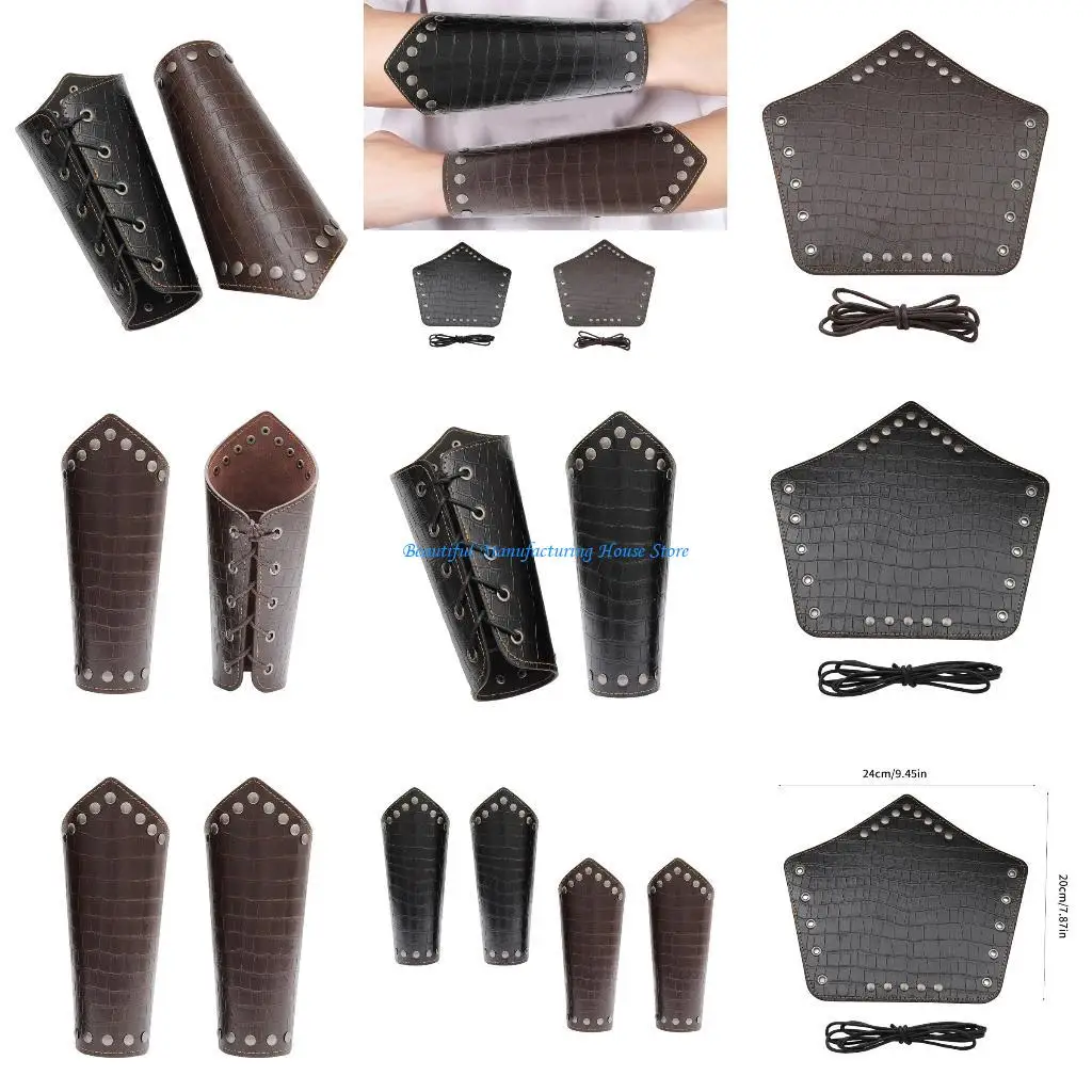 E56A الرماية واقي للذراع القوس الأشرطة ملحق ArrowBows جلد البقر الحرس للصيد