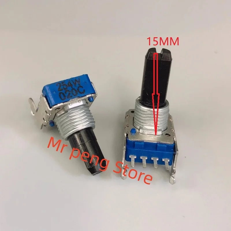 2pcs for ALPS Old Onkyo Power Amplifier 922M Balanced Rotating Volume Potentiometer with Center Point W254 W250K B10K B20K