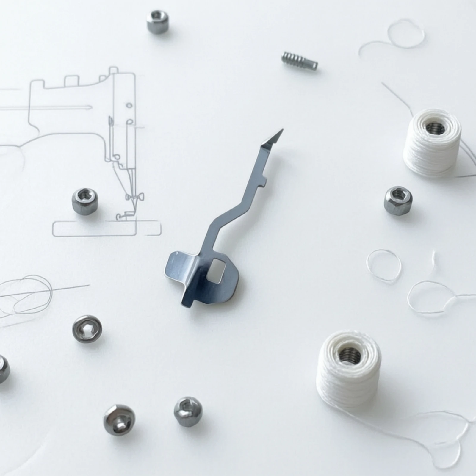 Overlock Needle Guard Replacement Needle Guard Hardware Easy Installation Long-Lasting for Tailors, Workshop