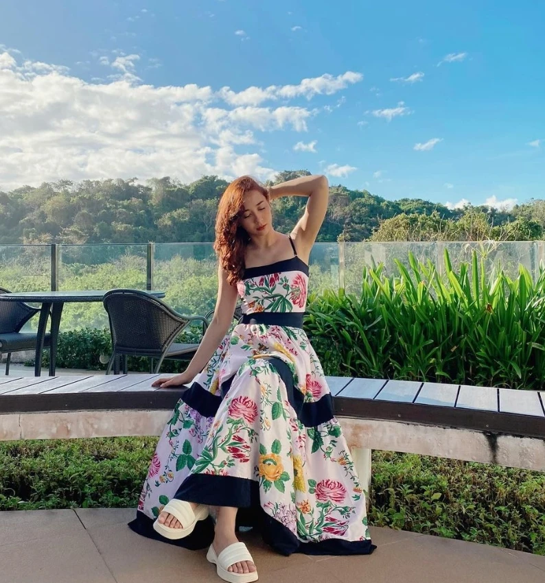 Off Shoulder Back Bow Tie Printed One Piece Swimsuit and Skirt Women Swimwear Clearance Wholesale