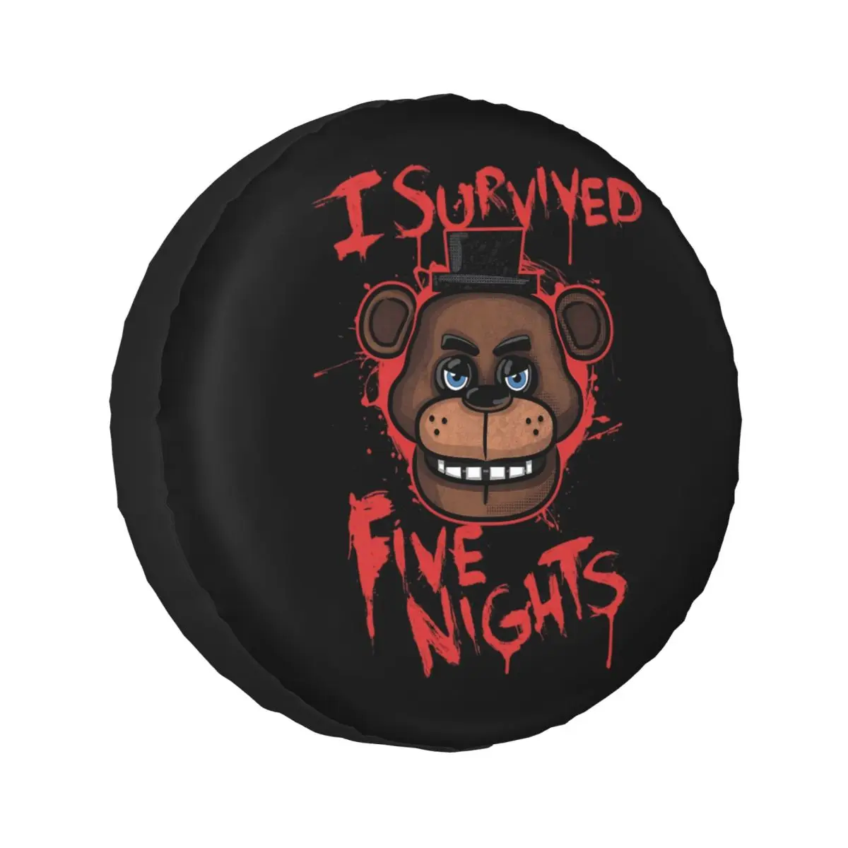 

Чехол для колеса автомобиля FNAF At Freddys, 1 шт., полиэстер, защита для шин, для кемпера, внедорожника, автомобилей, аксессуары