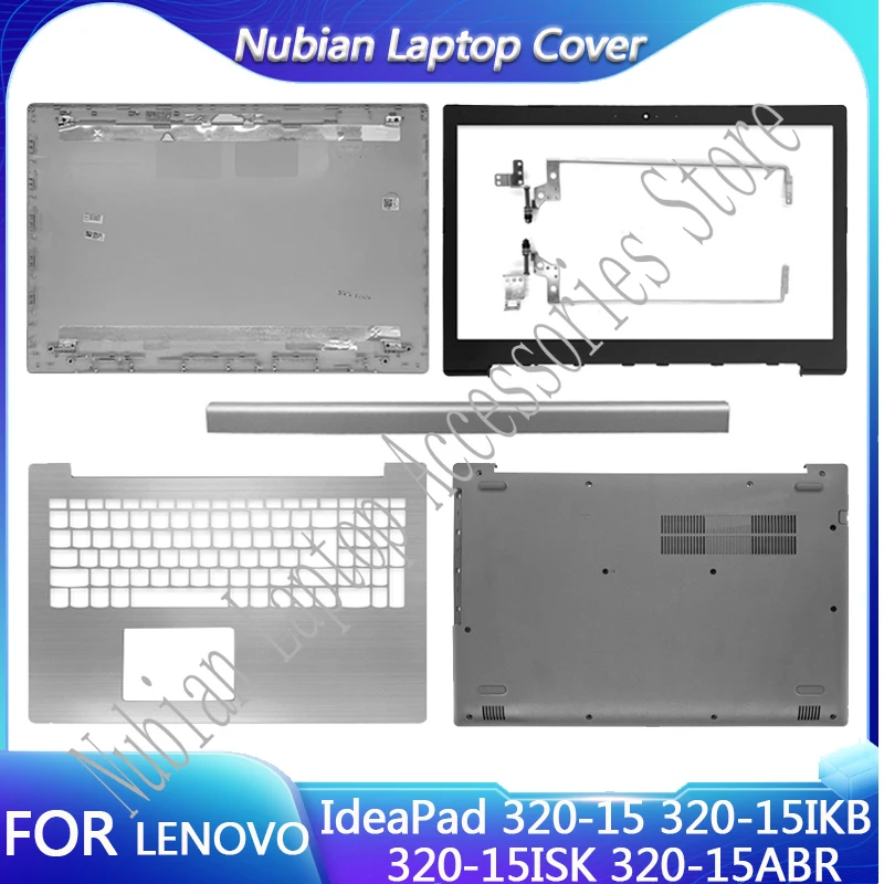 laptop prata tampa traseira moldura frontal dobradicas palmrest caixa inferior lenovo ideapad 32015 320 15ikb 320 15isk 320 15abr novo 01