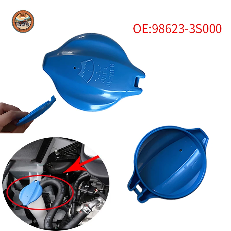 

1X Windshield Wiper Washer Fluid Reservoir Tank Cap Cover For Hyundai Sonata Santa Fe Genesis Grandeur Kona for Kia 98623-3S000