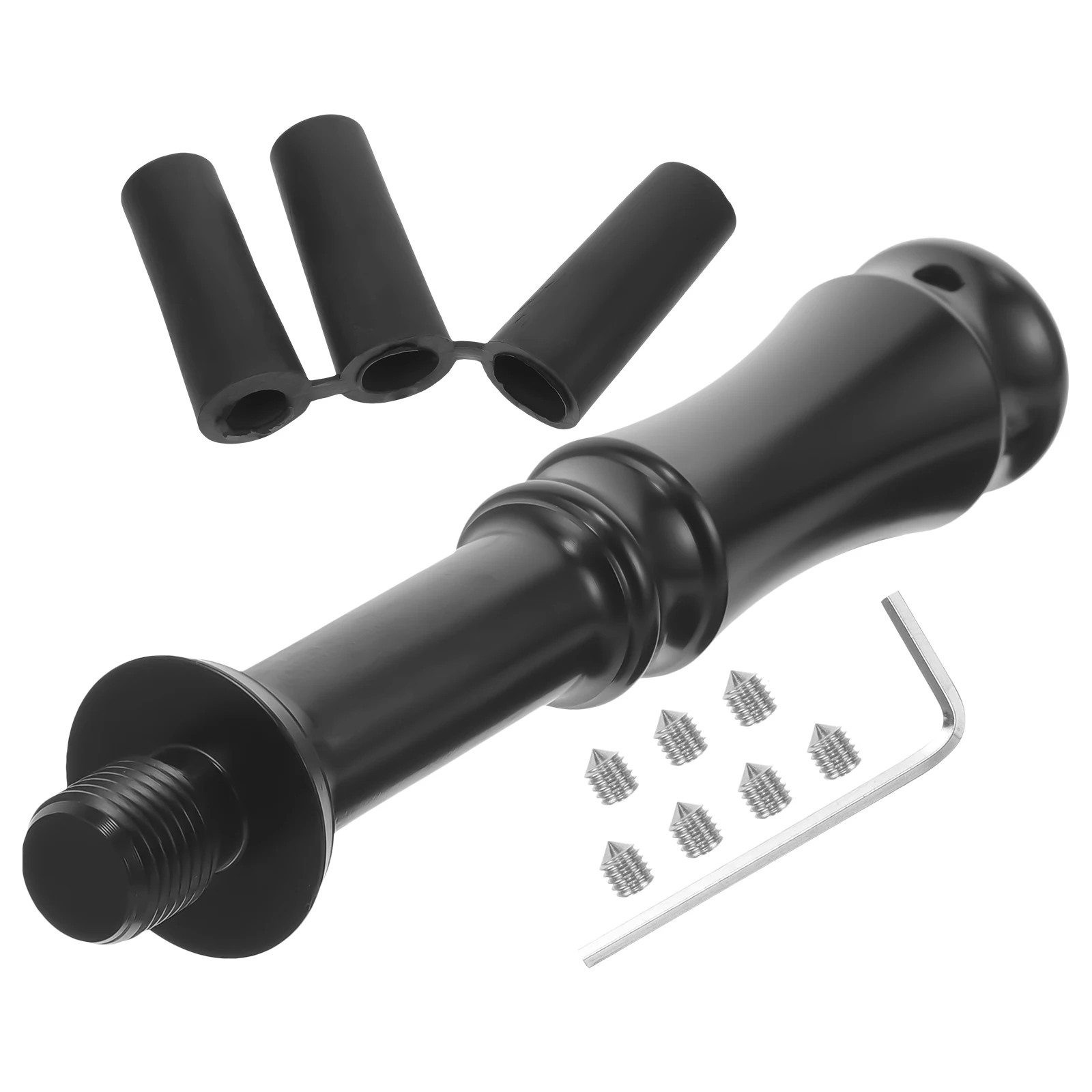 

Black Straight Knob Lengthen Stick Car Shift Lever Extension Aluminum Gear Manual Transmission Vehicles