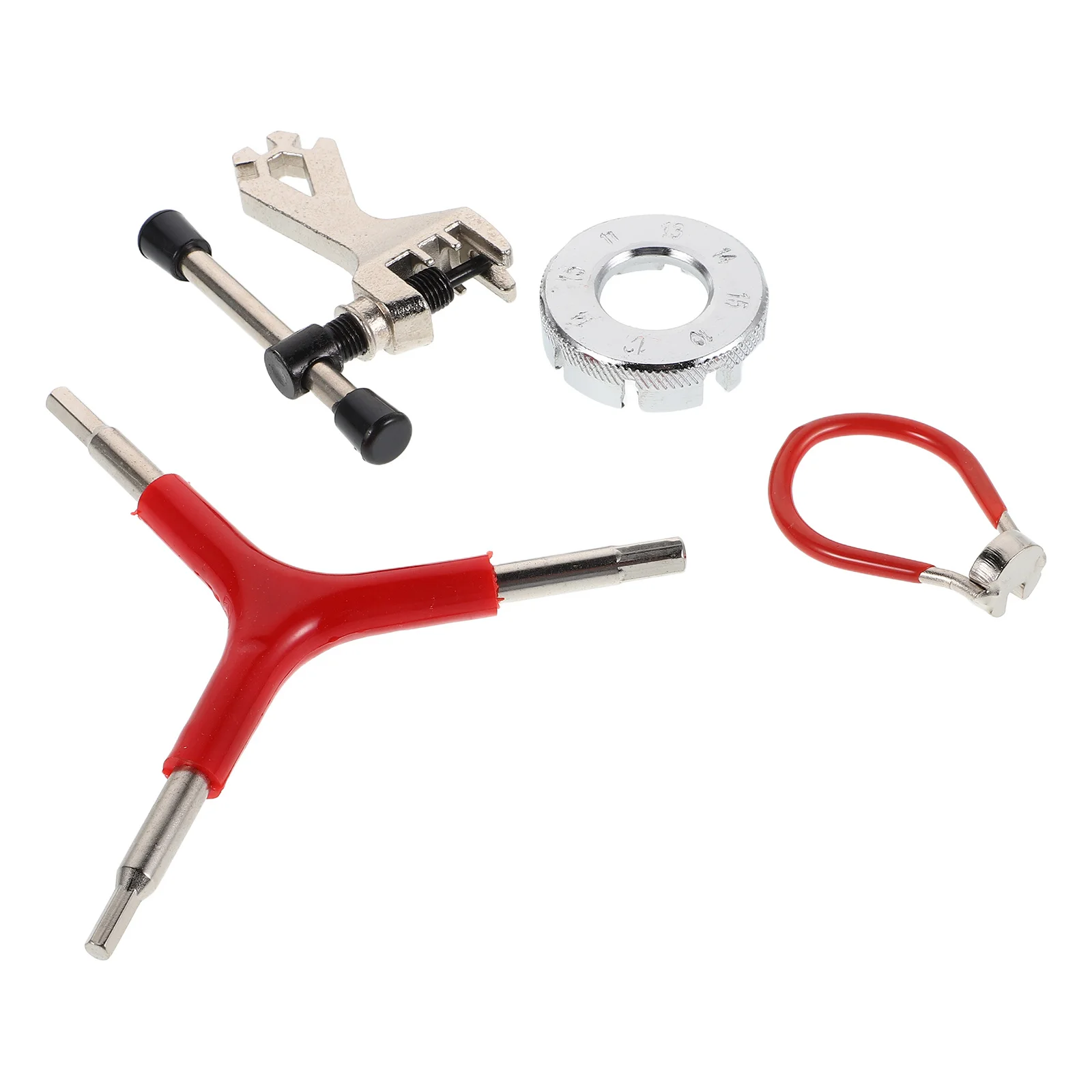 

1Set Mountain Bike Spoke Wrench Essential Repair Tool Tire Lever Portable Rim Correct Cycling Wheel Maintenance Kit