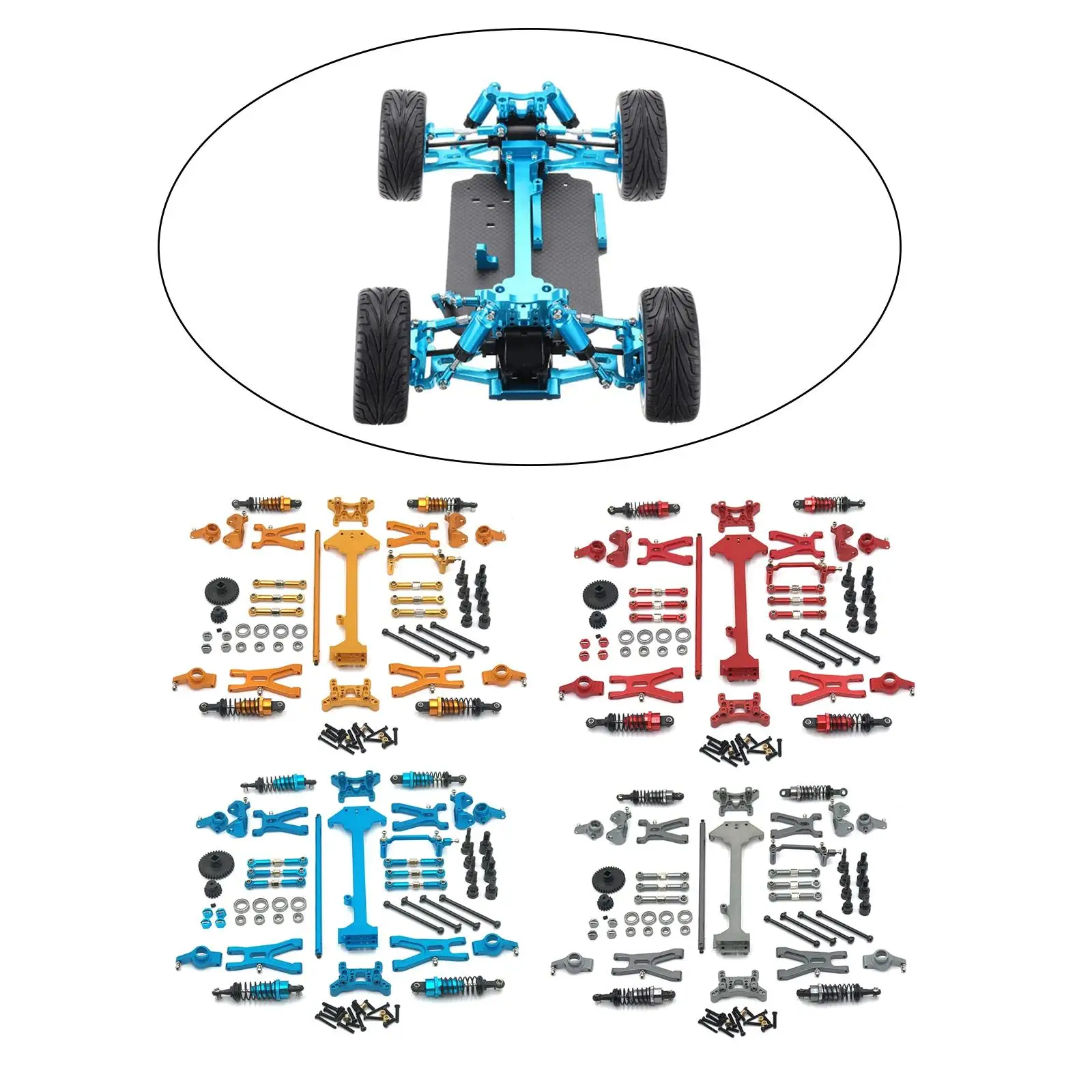 

1/18 металлические обновленные качели, переноска, рулевая чашка, комбинированный набор «сделай сам» для радиоуправляемой модели багги, хобби, запасные части, автомобиль с дистанционным управлением