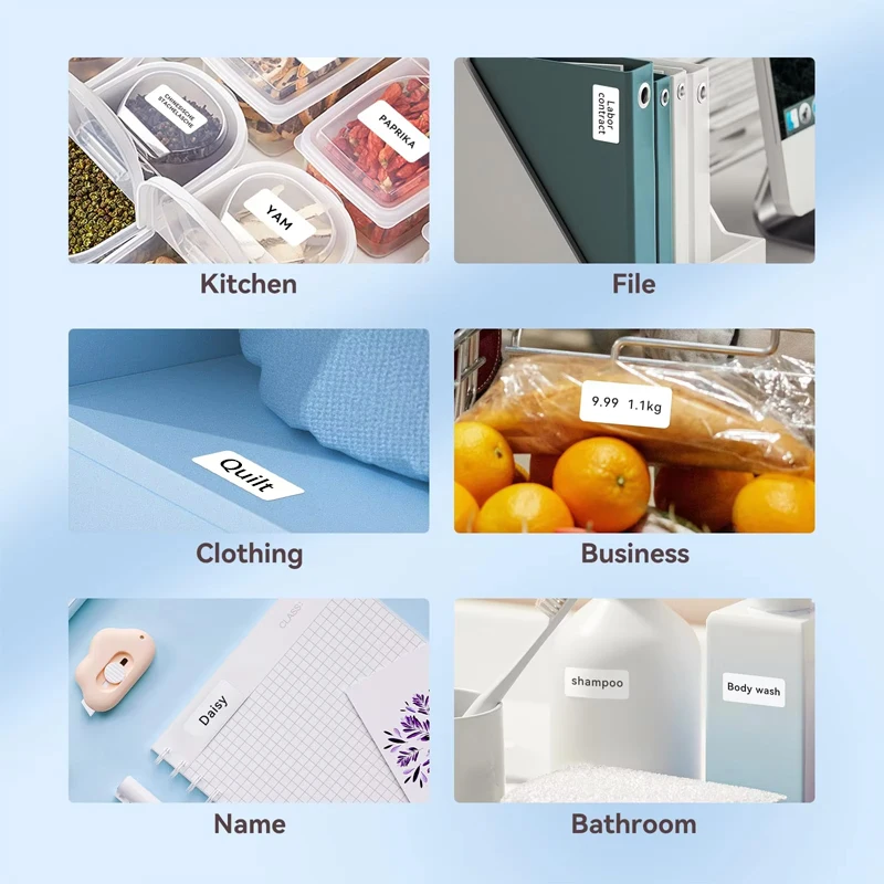 Niimbot Label Paper Rolls Thermal Label Tape Sticker BPA Free Self-adhesive Printer Stickers For Niimbot D110 D11 Mini Printer