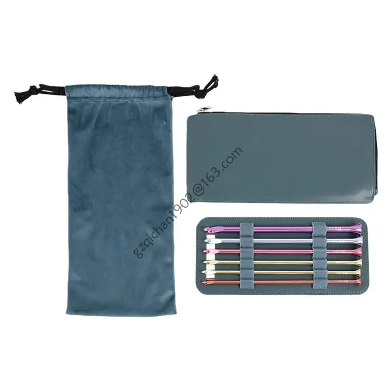 

X7AB 6Pcs Afghan Crochet Hook Needle 5.0mm-10mm Colorful Aluminum Knitting Needle Ergonomic Grip For Sweater Scarf Blanket