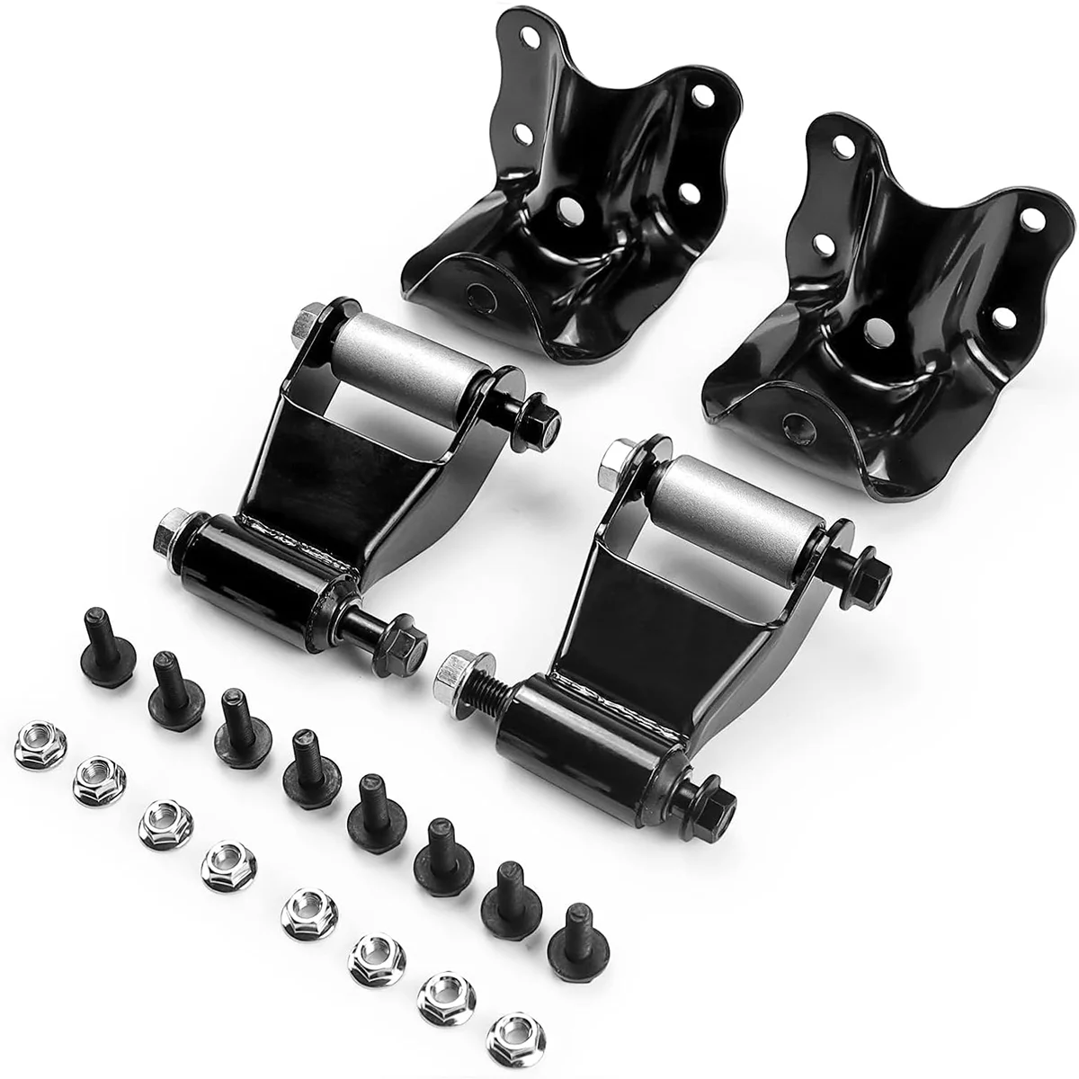 

Rear Leaf Spring Shackles Hanger Brackets Repair Kit Fit For 1986-2011 Ford Ranger,1994-2010 Mazda B2300B3000B400,1998-2001 Mazd