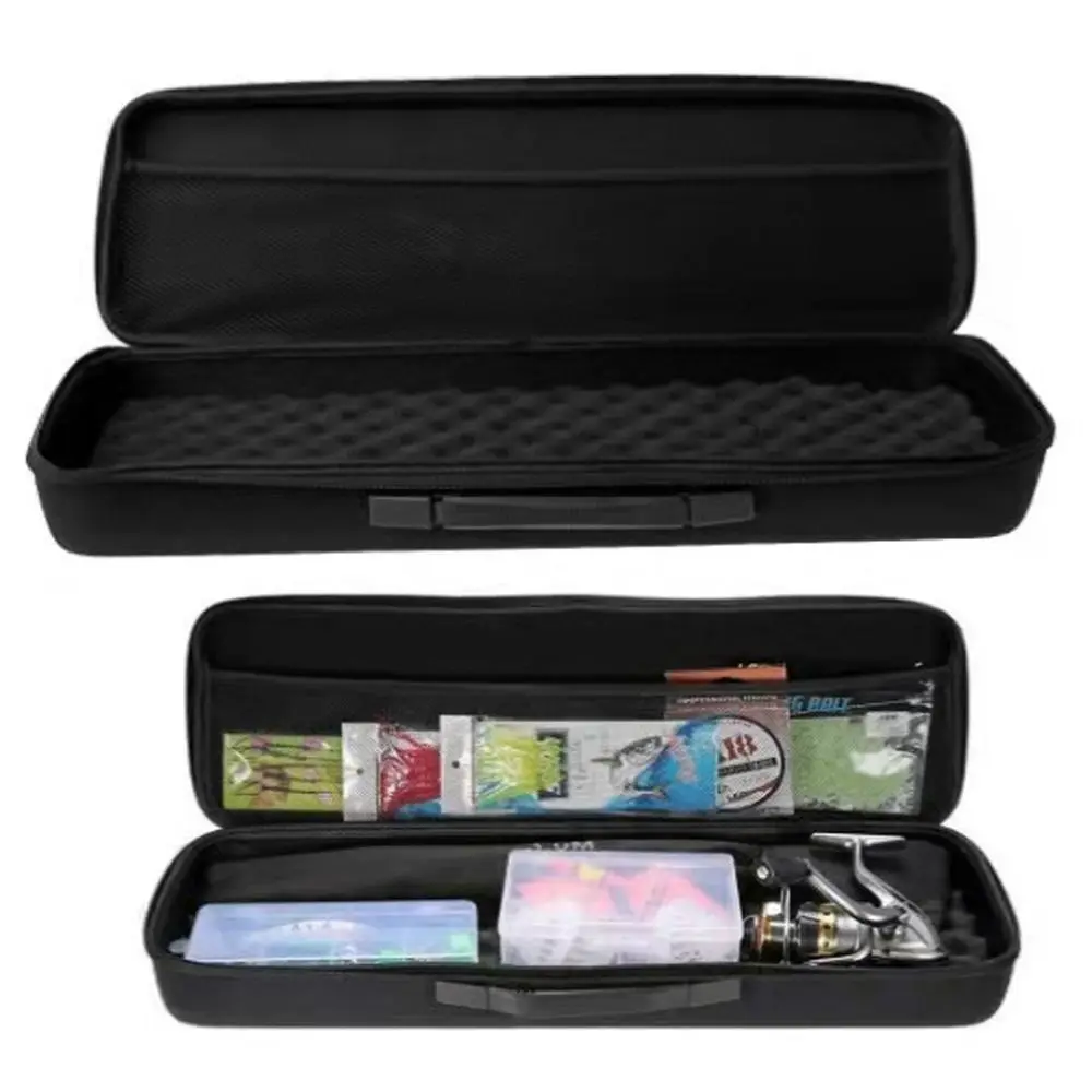 

Rod Storage Shockproof Carrier Case EVA Material Fishing Bag Carrier Bag With Strap Fishing Pole Storage Case Crossbody Bag